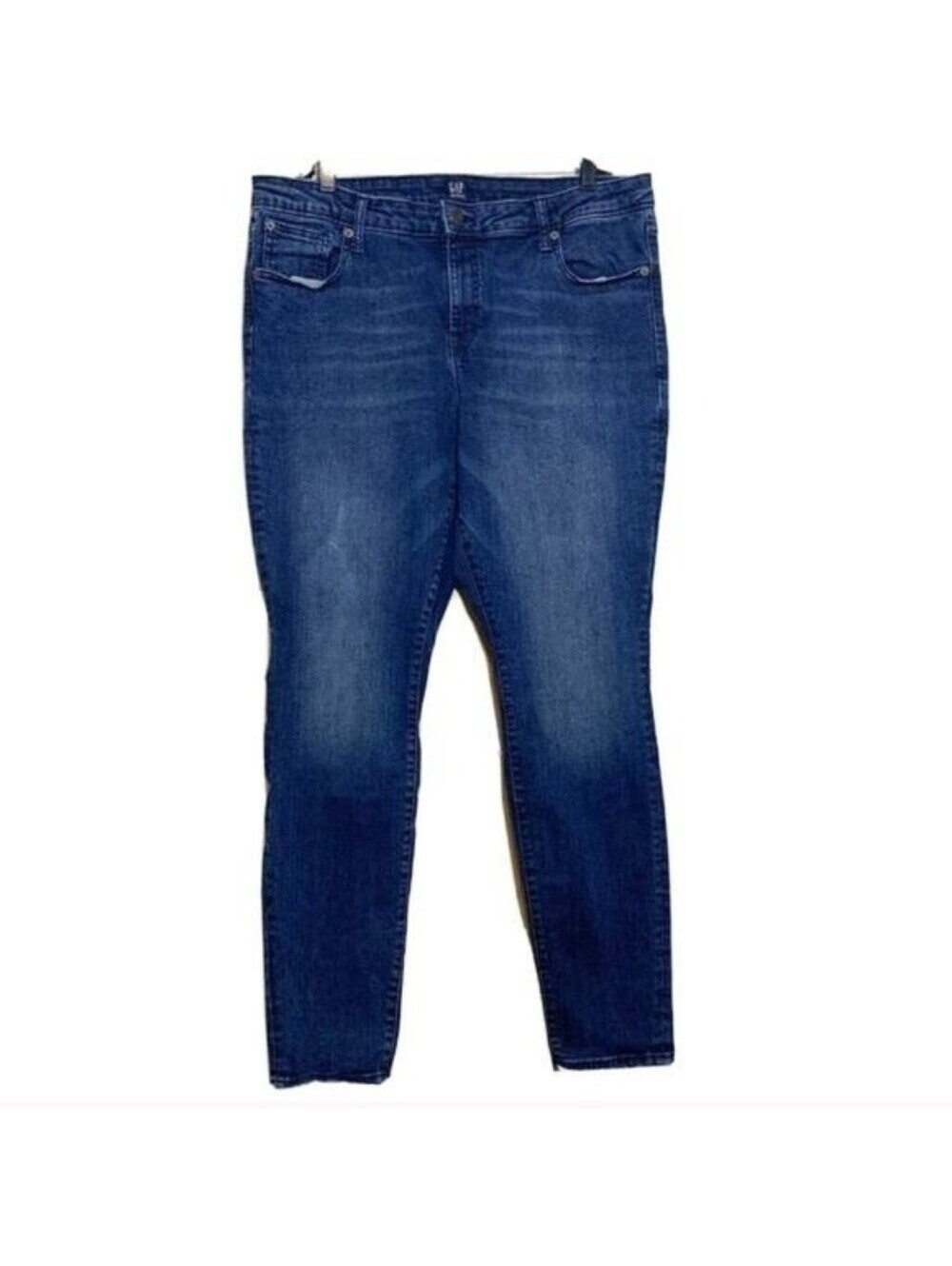 Gap Denim Legging Jeans Womens 33 Regular Dark Wash Skinny Stretch Blue Pants